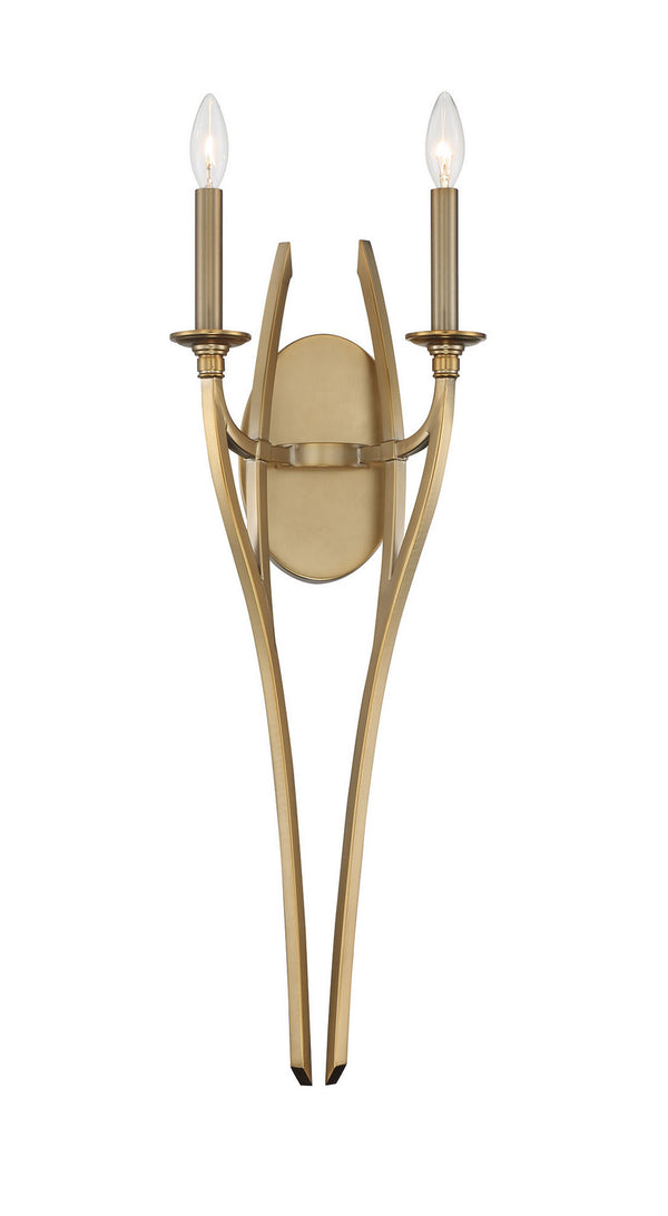 Minka-Lavery - 1092-740 - Two Light Wall Sconce - Covent Park - Brushed Honey Gold from Lighting & Bulbs Unlimited in Charlotte, NC