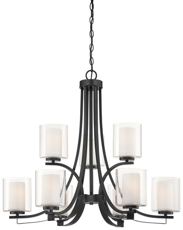 Minka-Lavery - 4109-66 - Nine Light Chandelier - Parsons Studio - Sand Coal from Lighting & Bulbs Unlimited in Charlotte, NC
