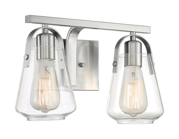 Nuvo Lighting - 60-7112 - Two Light Vanity - Skybridge - Brushed Nickel from Lighting & Bulbs Unlimited in Charlotte, NC