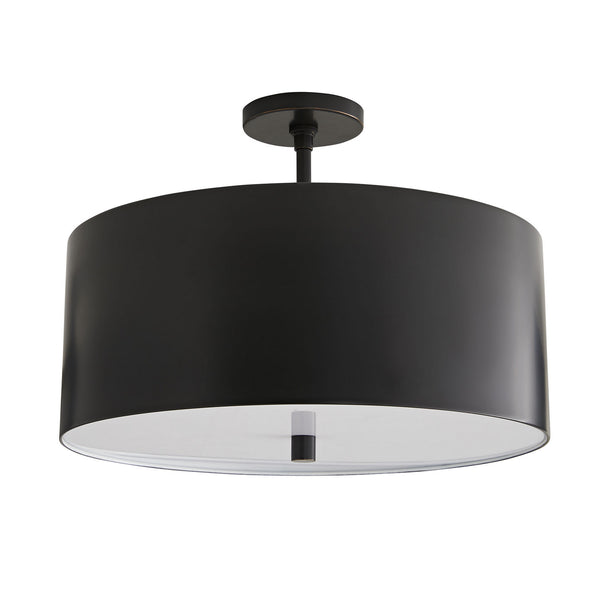 Arteriors - 49268 - Three Light Semi-Flush Mount - Tarbell - Bronze from Lighting & Bulbs Unlimited in Charlotte, NC