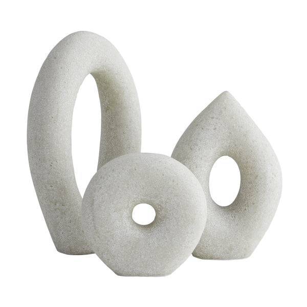 Arteriors - 9221 - Sculptures Set of 3 - Coco - White from Lighting & Bulbs Unlimited in Charlotte, NC