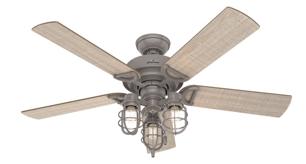 Hunter - 50410 - 52"Ceiling Fan - Starklake - Quartz Grey from Lighting & Bulbs Unlimited in Charlotte, NC