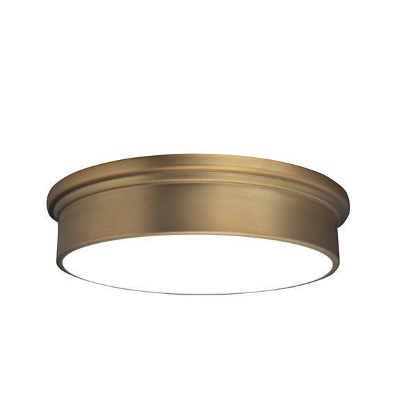 W.A.C. Lighting - FM-45008-AB - LED Flush Mount - York - Aged Brass from Lighting & Bulbs Unlimited in Charlotte, NC