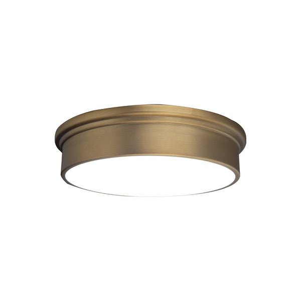 W.A.C. Lighting - FM-45012-AB - LED Flush Mount - York - Aged Brass from Lighting & Bulbs Unlimited in Charlotte, NC