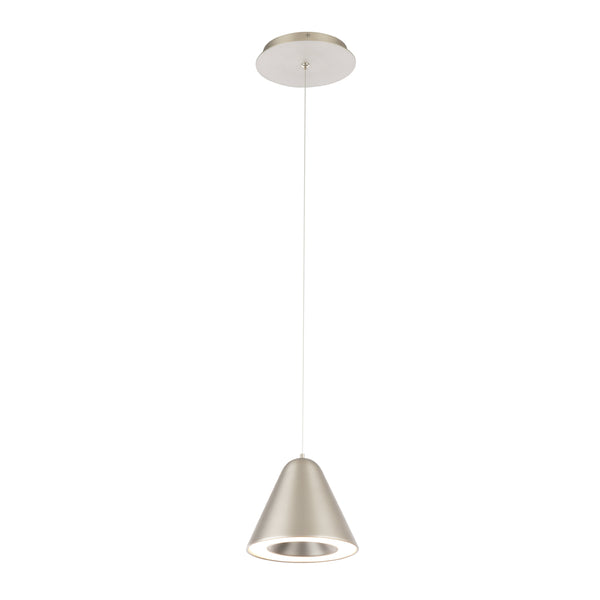 W.A.C. Lighting - PD-72006-SN - LED Pendant - Kone - Satin Nickel from Lighting & Bulbs Unlimited in Charlotte, NC