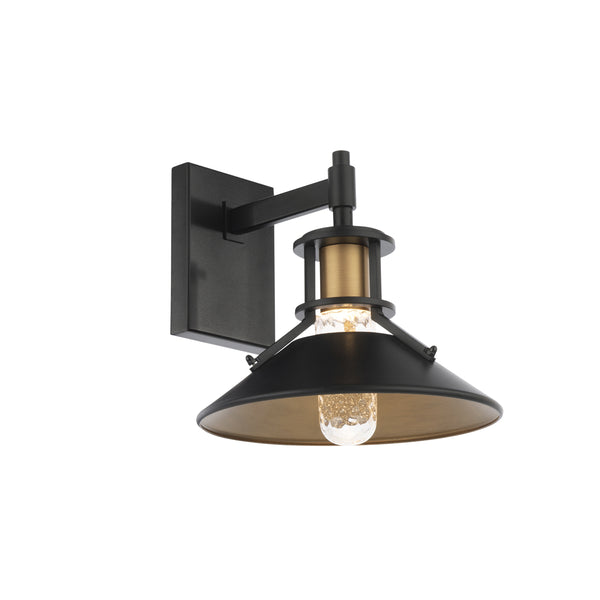 W.A.C. Lighting - WS-W43011-BK/AB - LED Wall Light - Sleepless - Black/Aged Brass from Lighting & Bulbs Unlimited in Charlotte, NC