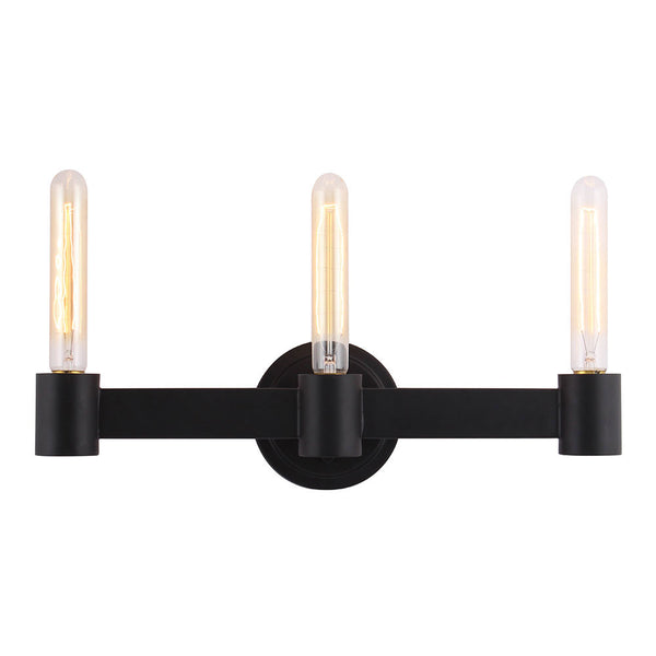 Eglo USA - 204555A - Three Light Bath Bar - Broyles - Matte Black from Lighting & Bulbs Unlimited in Charlotte, NC