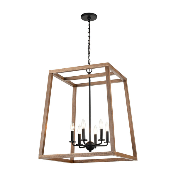 ELK Home - 81416/6 - Six Light Chandelier - Barrow - Matte Black from Lighting & Bulbs Unlimited in Charlotte, NC