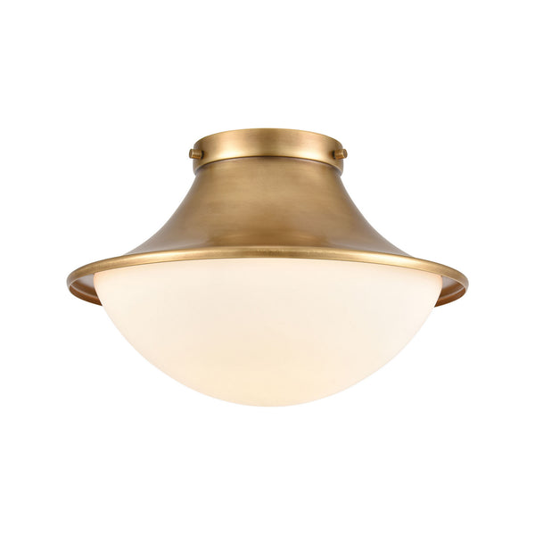 ELK Home - 89126/1 - One Light Flush Mount - Matterhorn - Natural from Lighting & Bulbs Unlimited in Charlotte, NC