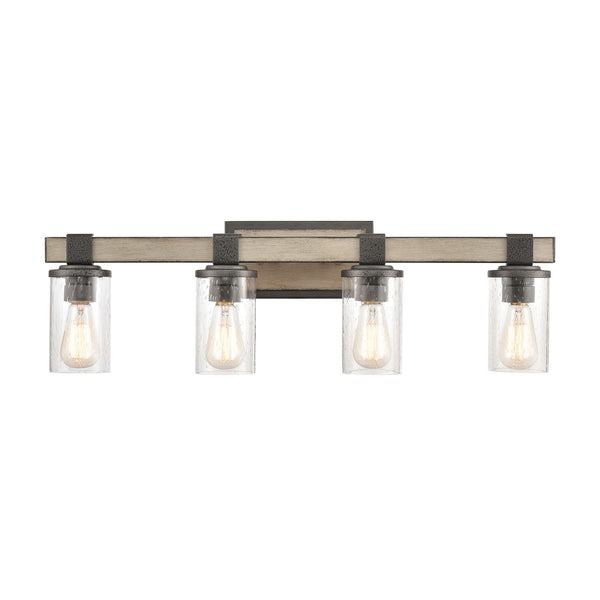 ELK Home - 89143/4 - Four Light Vanity - Crenshaw - Anvil Iron from Lighting & Bulbs Unlimited in Charlotte, NC