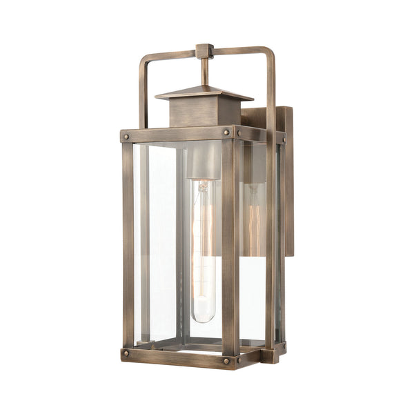 ELK Home - 89181/1 - One Light Outdoor Wall Sconce - Crested Butte - Vintage Brass from Lighting & Bulbs Unlimited in Charlotte, NC