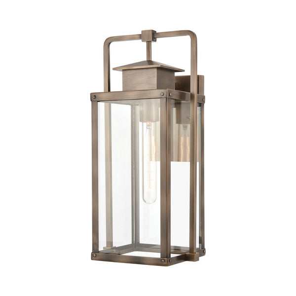 ELK Home - 89182/1 - One Light Outdoor Wall Sconce - Crested Butte - Vintage Brass from Lighting & Bulbs Unlimited in Charlotte, NC