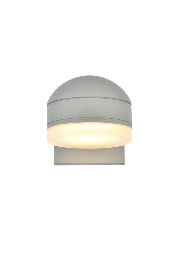 Elegant Lighting - LDOD4015S - LED Outdoor Wall Lamp - Raine - Silver from Lighting & Bulbs Unlimited in Charlotte, NC