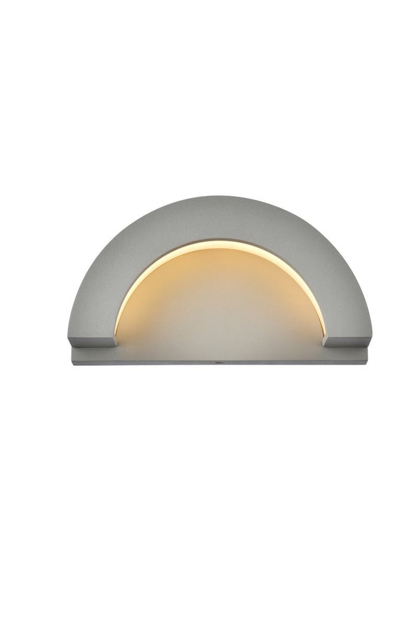 Elegant Lighting - LDOD4032S - LED Outdoor Wall Lamp - Raine - Silver from Lighting & Bulbs Unlimited in Charlotte, NC