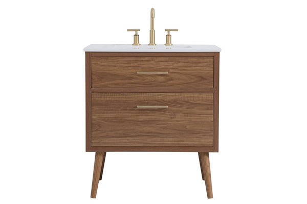 Elegant Lighting - VF41030WB - Bathroom Vanity Set - Boise - Walnut Brown from Lighting & Bulbs Unlimited in Charlotte, NC