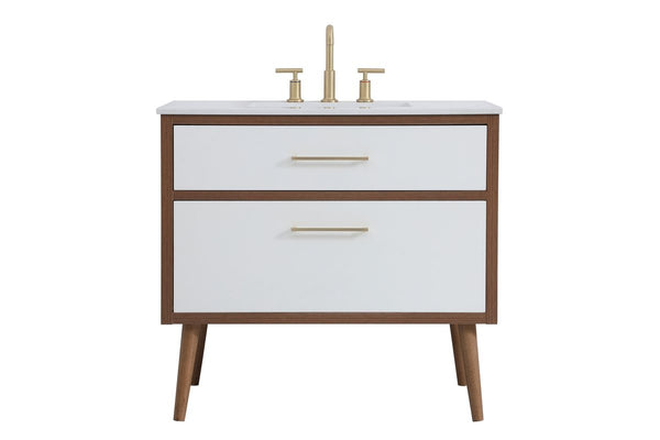 Elegant Lighting - VF41036WH - Bathroom Vanity - Boise - White from Lighting & Bulbs Unlimited in Charlotte, NC