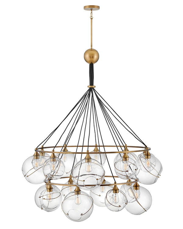 Hinkley - 30308HBR - LED Chandelier - Skye - Heritage Brass from Lighting & Bulbs Unlimited in Charlotte, NC