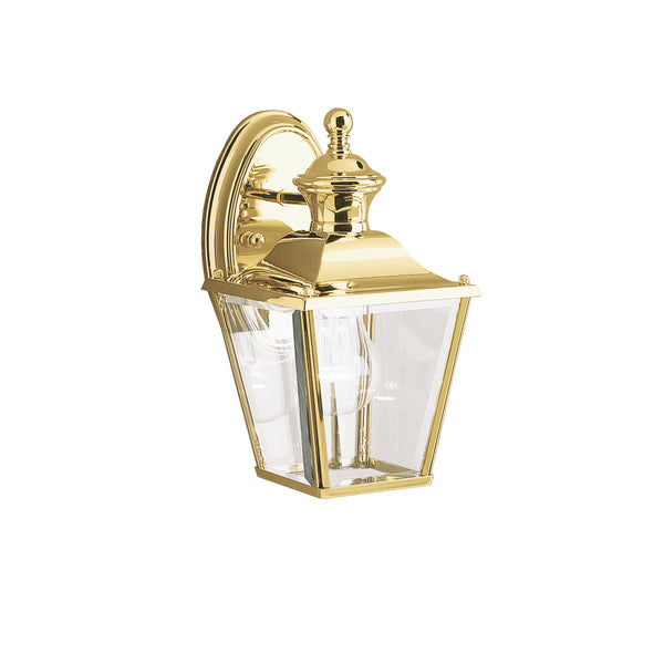 Kichler - 9711PB - One Light Outdoor Wall Mount - Bay Shore - Polished Brass from Lighting & Bulbs Unlimited in Charlotte, NC