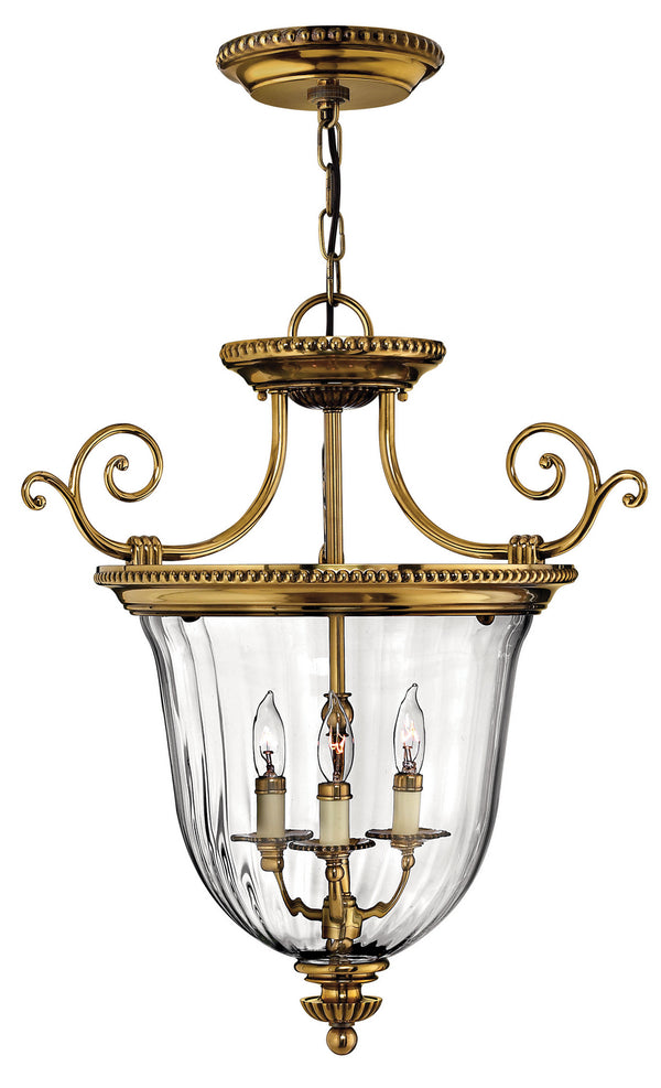 Hinkley - 3613BB - LED Foyer Pendant - Cambridge - Burnished Brass from Lighting & Bulbs Unlimited in Charlotte, NC
