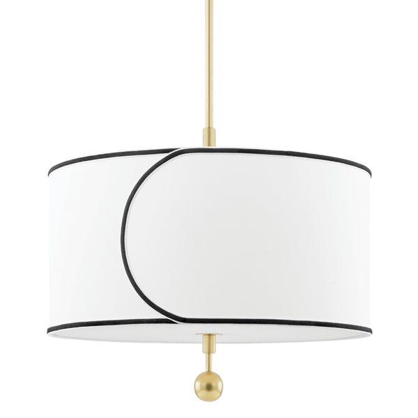 Mitzi - H381701L-AGB - Three Light Pendant - Zara - Aged Brass from Lighting & Bulbs Unlimited in Charlotte, NC