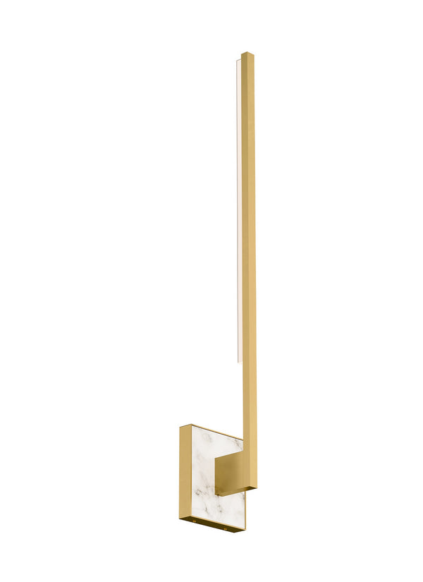 Visual Comfort Modern - 700WSKLE30NB-LED930 - LED Wall Mount - Klee - Natural Brass/White Marble from Lighting & Bulbs Unlimited in Charlotte, NC