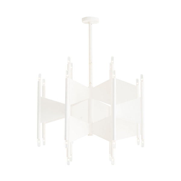 Arteriors - 84061 - 24 Light Chandelier - Deskins - White Gesso from Lighting & Bulbs Unlimited in Charlotte, NC