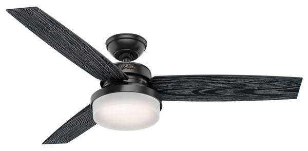Hunter - 50285 - 52"Ceiling Fan - Sentinel - Matte Black from Lighting & Bulbs Unlimited in Charlotte, NC