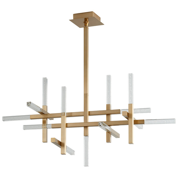 Oxygen - 3-637-40 - LED Ceiling Mount - Atlantis - Aged Brass from Lighting & Bulbs Unlimited in Charlotte, NC