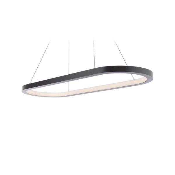 Modern Forms - PD-53046-35-BK - LED Linear Pendant - Racetrack - Black from Lighting & Bulbs Unlimited in Charlotte, NC
