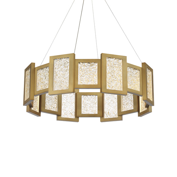 Modern Forms - PD-66028-AB - LED Chandelier - Fury - Aged Brass from Lighting & Bulbs Unlimited in Charlotte, NC