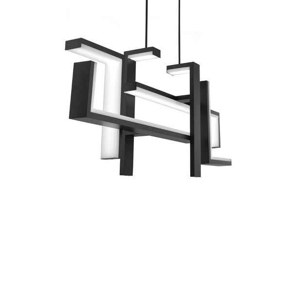 Modern Forms - PD-80056-BK - LED Linear Pendant - Jackal - Black from Lighting & Bulbs Unlimited in Charlotte, NC