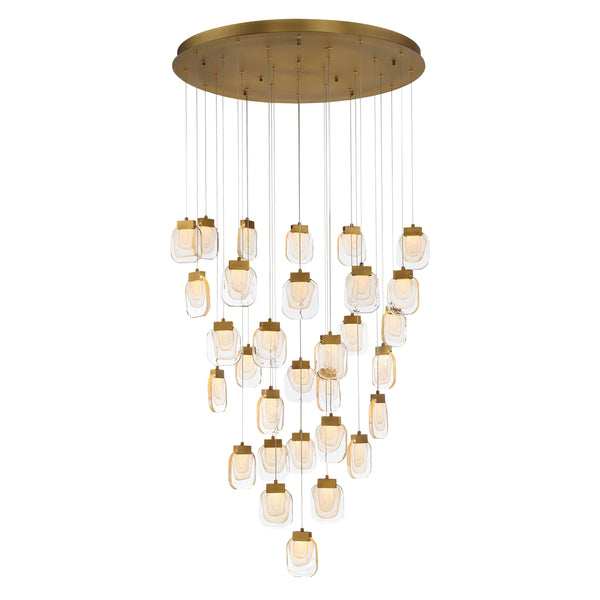 Eurofase - 37193-010 - LED Chandelier - Paget - Gold from Lighting & Bulbs Unlimited in Charlotte, NC