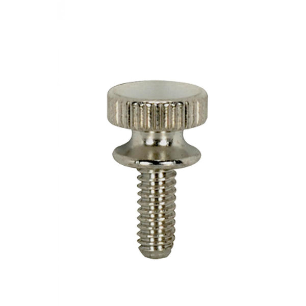 Solid Brass Thumb Screw, Flat Head, 8/32, 3/8`` Length, Chrome Finish Thumb Screw by Satco