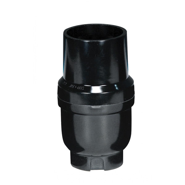 Full Size Keyless 1/8 IP Cap With Metal Bushing, Phenolic, Smooth, Less Set Screw, 2-3/4`` Height, 1-1/4`` Diameter, 660W, 250V Full Size Keyless 1/8 Ip Cap With Metal Bushing by Satco