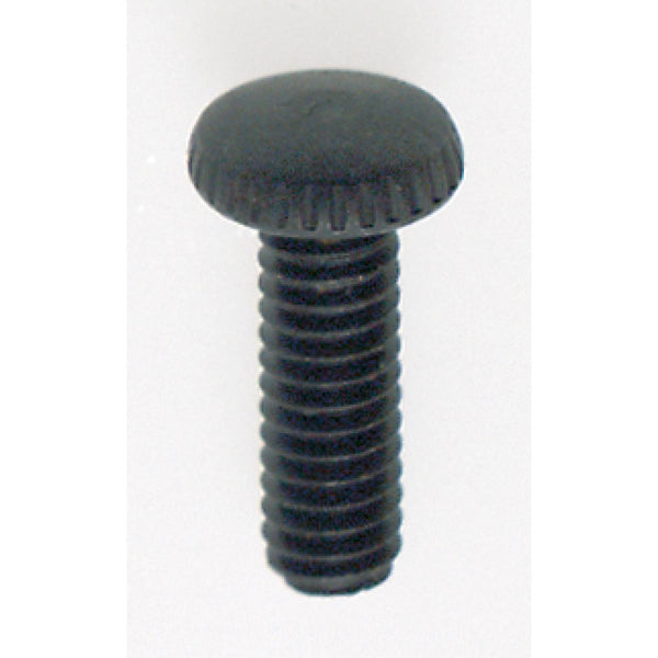 Steel Knurled Head Thumb Screw, 8/32, 1/2`` Length, Black Finish Head Thumb Screw by Satco