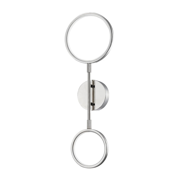 Hudson Valley - 4102-PN - LED Wall Sconce - Saturn - Polished Nickel from Lighting & Bulbs Unlimited in Charlotte, NC