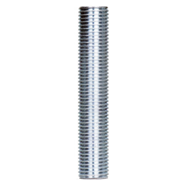 1/4 IP Steel Nipple, Zinc Plated, 2-3/4`` Length, 1/2`` Wide Nipple by Satco