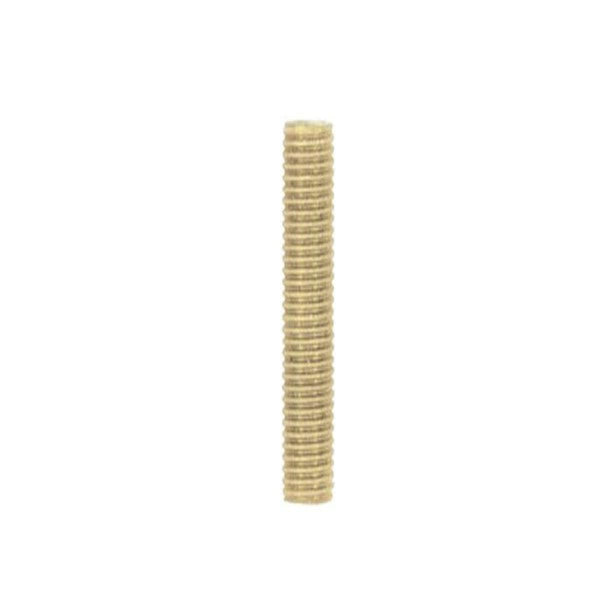 1/8 IP Steel Nipple, Yellow Zinc Plated, 12" Length, 3/8" Wide Nipple by Satco