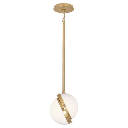 Robert Abbey - 624 - One Light Pendant - Michael Berman Brut - Modern Brass from Lighting & Bulbs Unlimited in Charlotte, NC