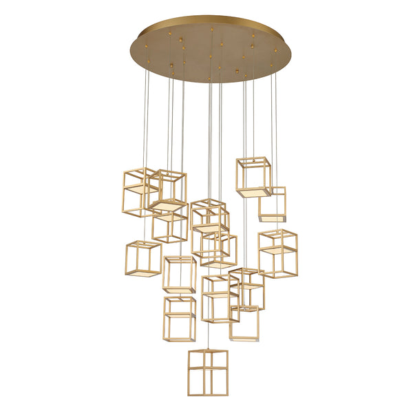 Eurofase - 38259-012 - LED Chandelier - Ferro - Gold from Lighting & Bulbs Unlimited in Charlotte, NC