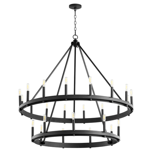 Quorum - 611-25-69 - 25 Light Chandelier - Aura - Textured Black from Lighting & Bulbs Unlimited in Charlotte, NC