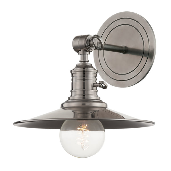 Hudson Valley - 8320-AN - One Light Wall Sconce - Garden City - Antique Nickel from Lighting & Bulbs Unlimited in Charlotte, NC