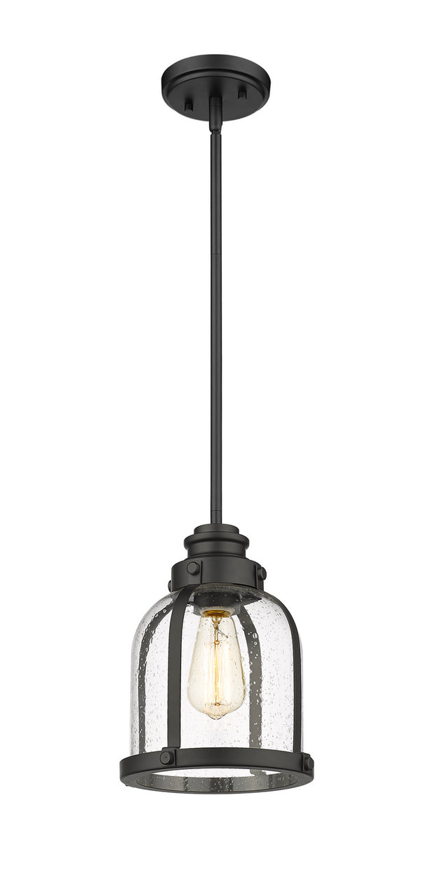 Z-Lite - 337MP-MB - One Light Mini Pendant - Burren - Matte Black from Lighting & Bulbs Unlimited in Charlotte, NC