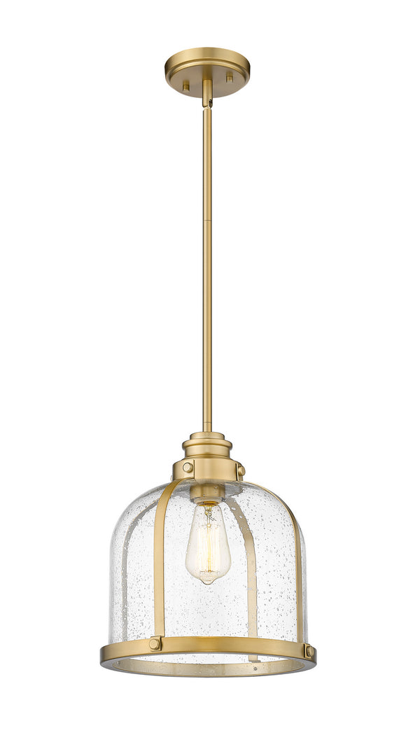 Z-Lite - 337P12HBR - One Light Pendant - Burren - Heritage Brass from Lighting & Bulbs Unlimited in Charlotte, NC