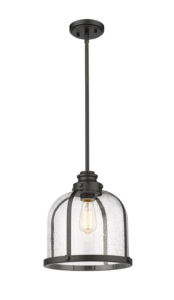 Z-Lite - 337P12MB - One Light Pendant - Burren - Matte Black from Lighting & Bulbs Unlimited in Charlotte, NC