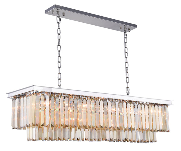 Elegant Lighting - 1232D50PN-GT/RC - 12 Light Chandelier - Sydney - Polished Nickel from Lighting & Bulbs Unlimited in Charlotte, NC