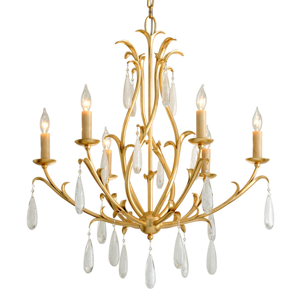 Corbett Lighting - 293-06 - Six Light Chandelier - Prosecco - Gold Leaf from Lighting & Bulbs Unlimited in Charlotte, NC