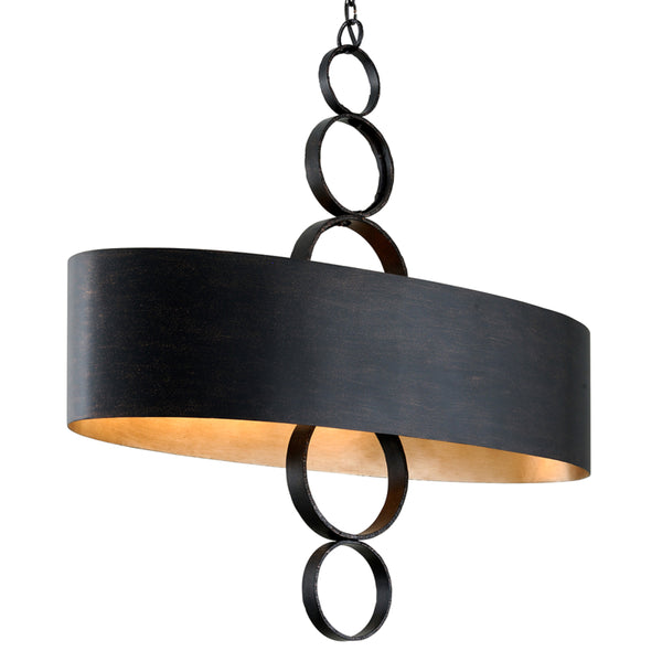 Troy Lighting - F7237 - Six Light Linear Pendant - Rivington - Charred Copper from Lighting & Bulbs Unlimited in Charlotte, NC