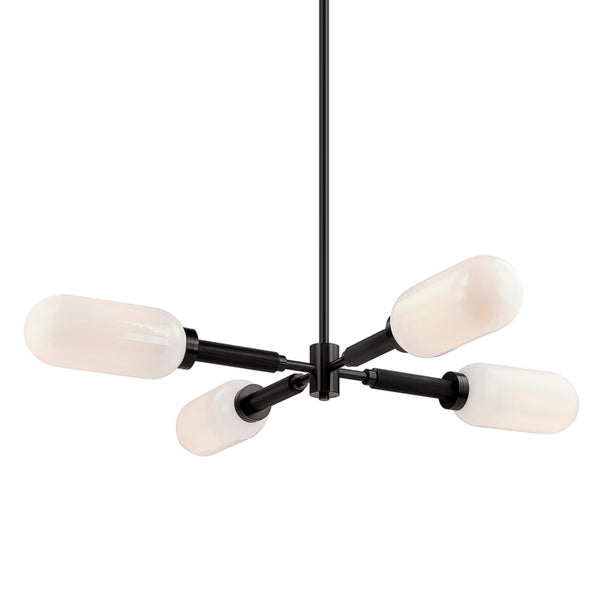 Troy Lighting - F7355 - Four Light Chandelier - Annex - Anodized Black from Lighting & Bulbs Unlimited in Charlotte, NC