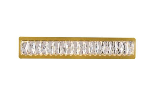 Elegant Lighting - 3502W24G - LED Wall Sconce - Monroe - Gold from Lighting & Bulbs Unlimited in Charlotte, NC
